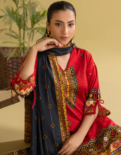 3 Piece - Digitally Printed Khaddar - R103