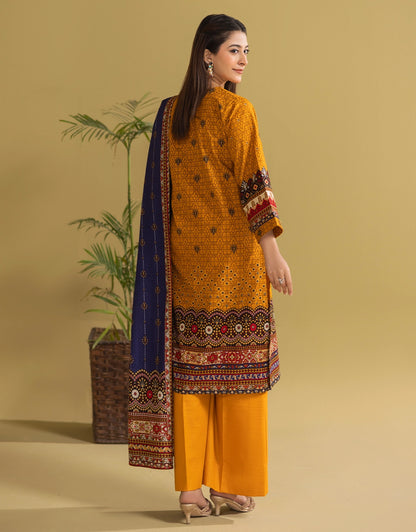 3 Piece - Digitally Printed Khaddar - R104