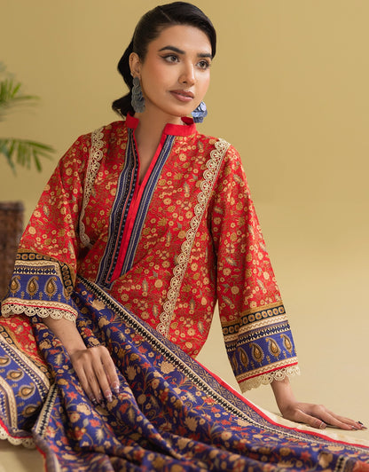 3 Piece - Digitally Printed Khaddar - R105