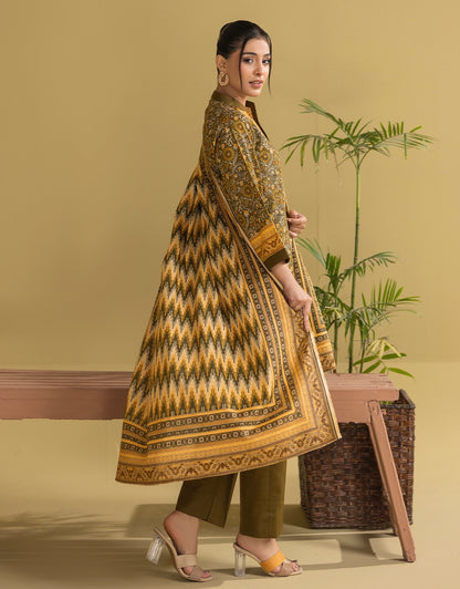 3 Piece - Digitally Printed Khaddar - R106