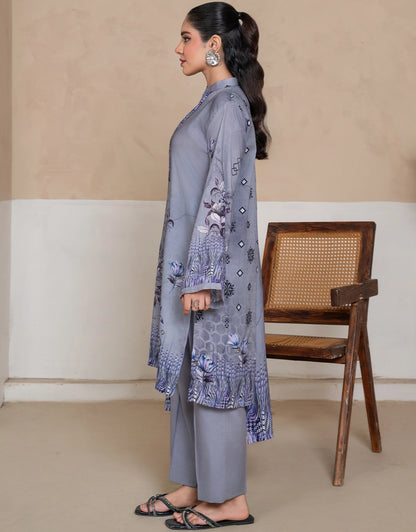 Khamira - 3 Piece Stitched Printed Linen