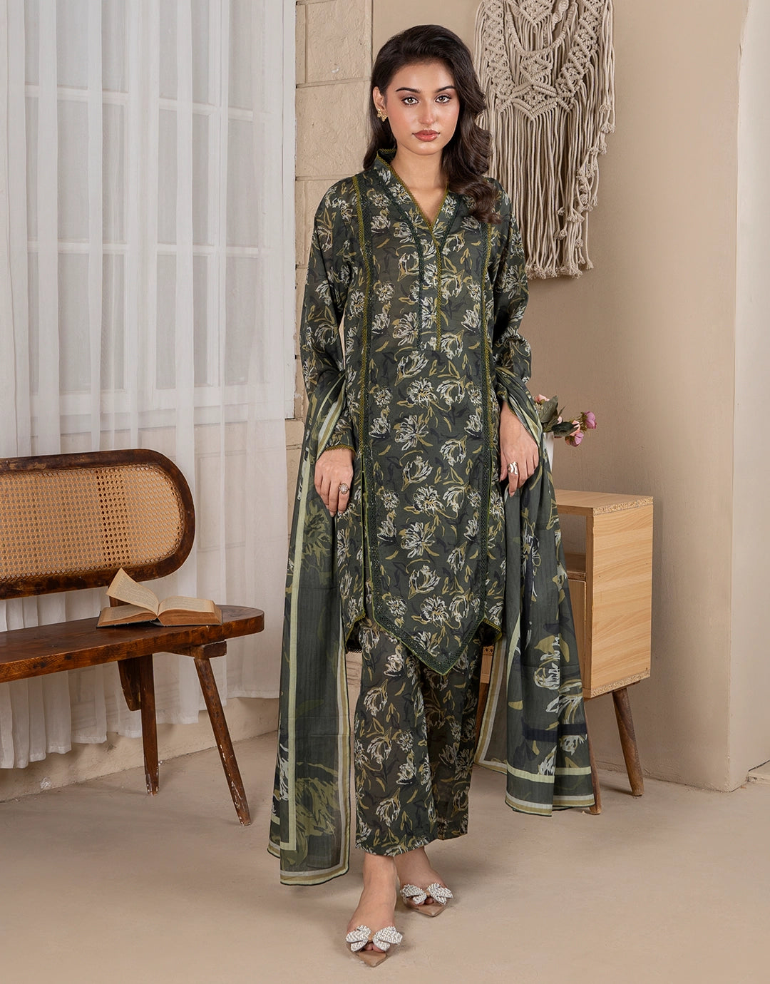 Mehar Un Nisa - 3 Piece Stitched Printed Lawn