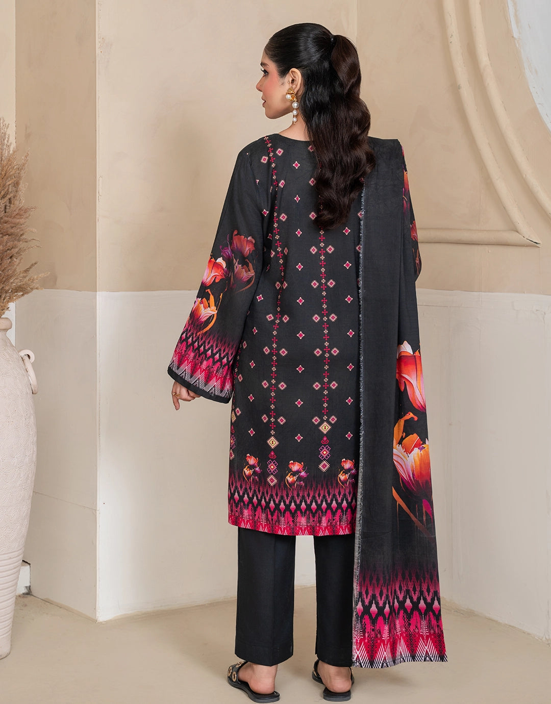 Mahsera - 3 Piece Stitched Printed Linen