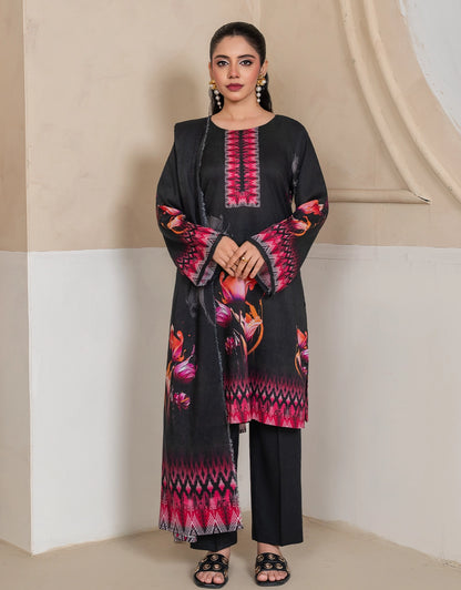 Mahsera - 3 Piece Stitched Printed Linen