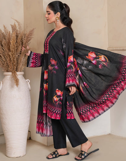 Mahsera - 3 Piece Stitched Printed Linen