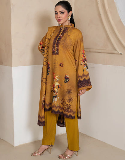Mahveen - 3 Piece Stitched Printed Linen