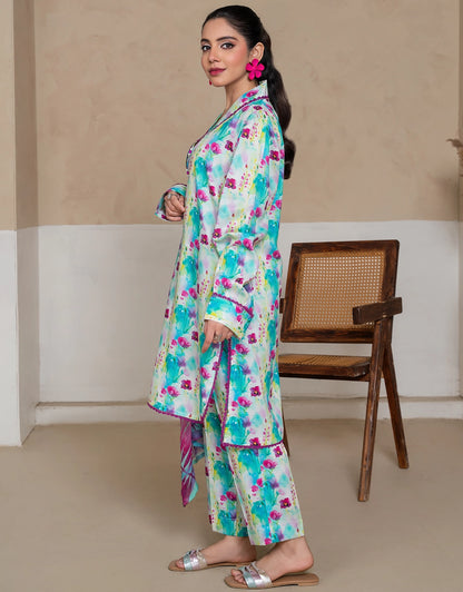 Nazakat - 3 Piece Stitched Printed Linen