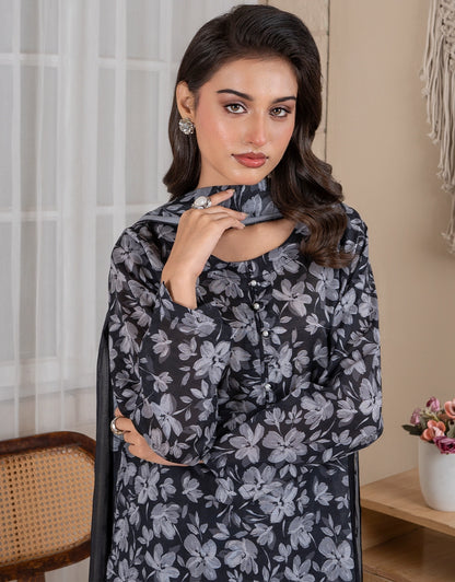 Nazneen - 3 Piece Stitched Printed Lawn