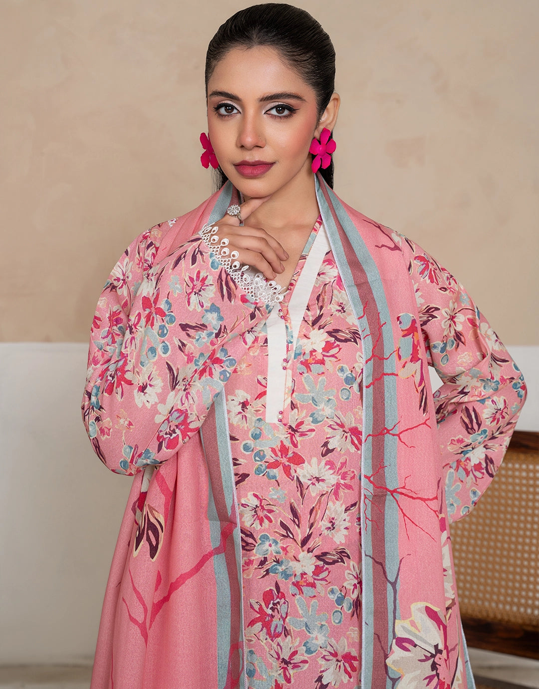 Rangrez - 3 Piece Stitched Printed Karandi