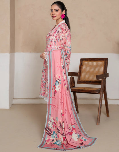 Rangrez - 3 Piece Stitched Printed Karandi