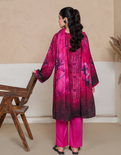 Rehnaaz - 3 Piece Stitched Printed Linen