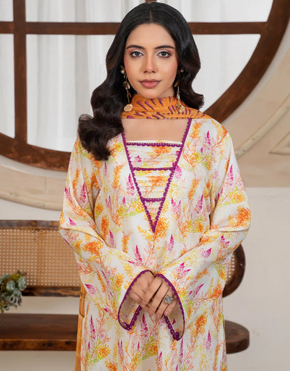 Shagufta - 3 Piece Stitched Printed Linen