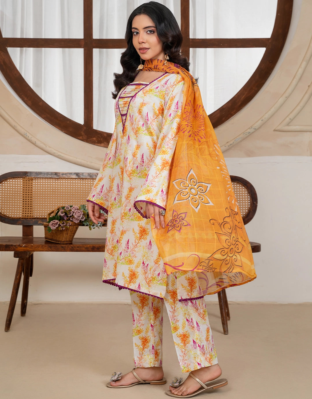Shagufta - 3 Piece Stitched Printed Linen
