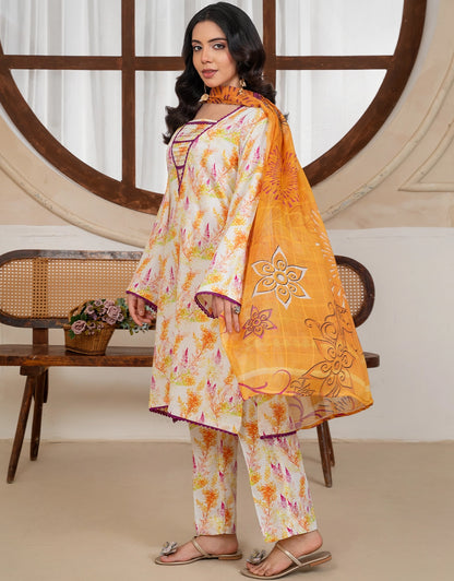 Shagufta - 3 Piece Stitched Printed Linen