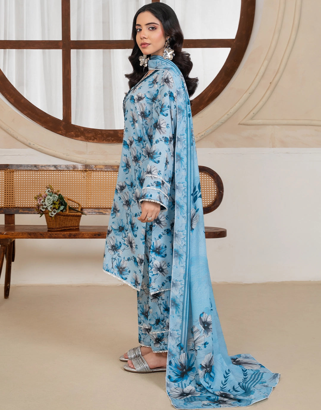 Shahkaar - 3 Piece Stitched Printed Karandi