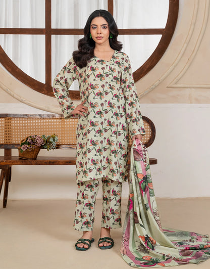 Velvet Rogue - 3 Piece Stitched Printed Karandi